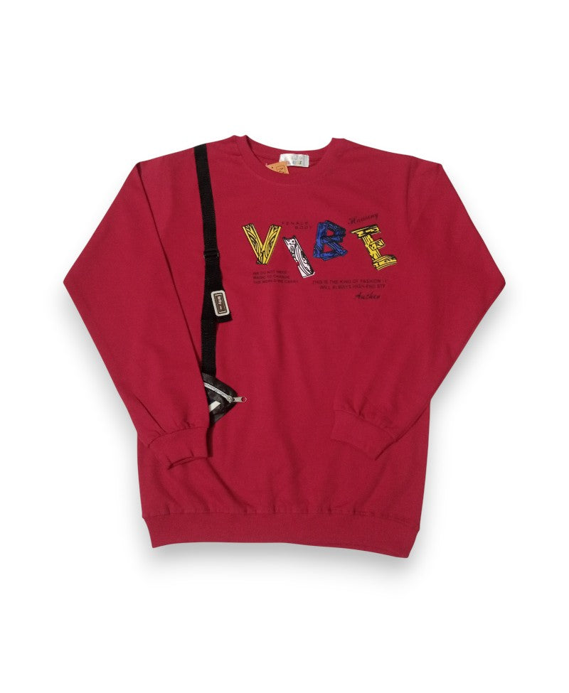 Full Sleeves Round Neck T Shirt With Rib