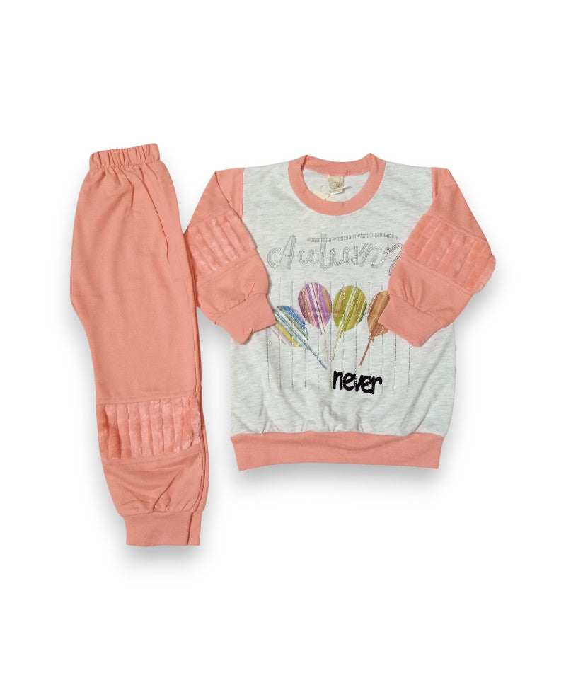 Girls Fur Suit Terry Stuff (5-8 Years) Never