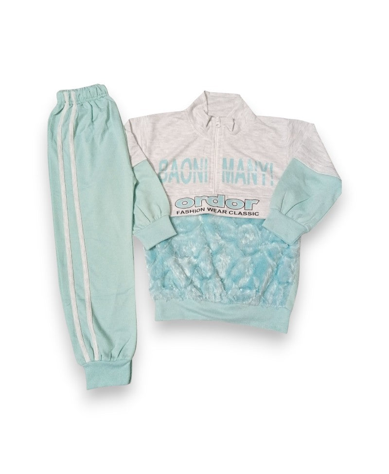 Girls Fur Suit Terry Stuff (5-8 Years)