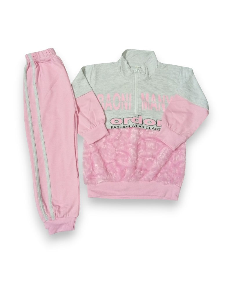 Girls Fur Suit Terry Stuff (5-8 Years)