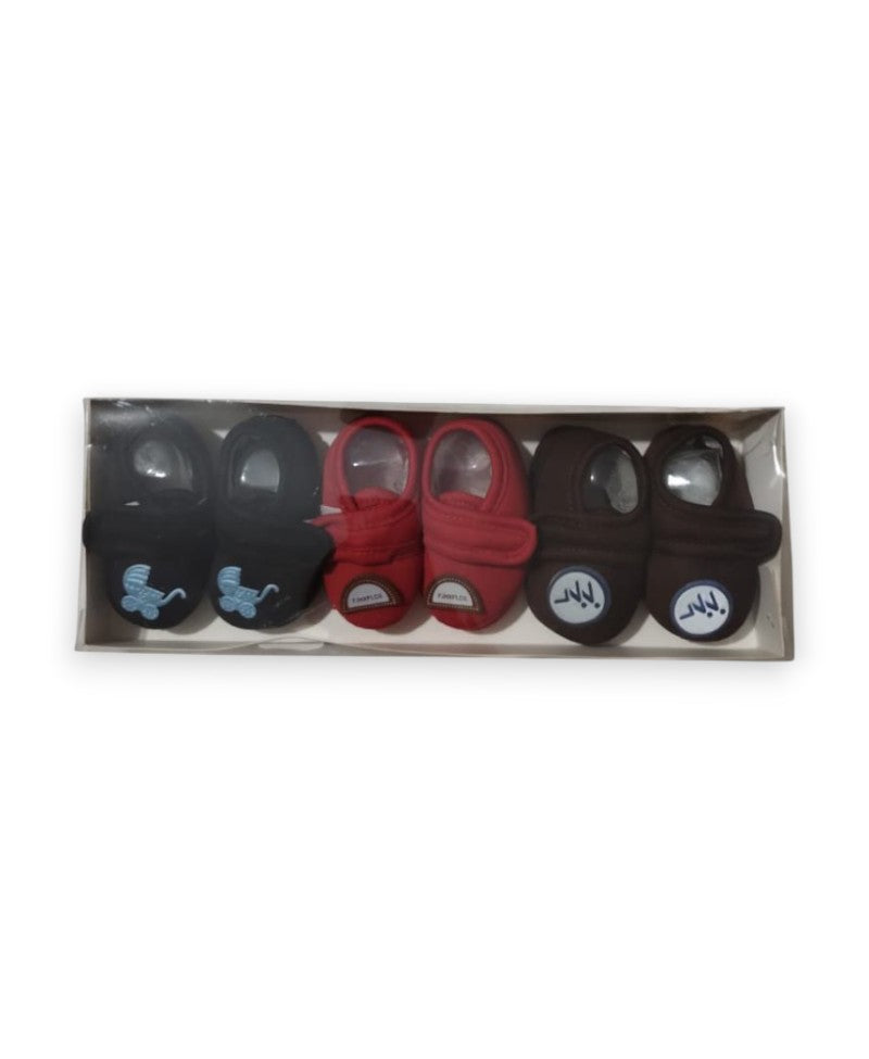 New Born Booties (Pack of 3)