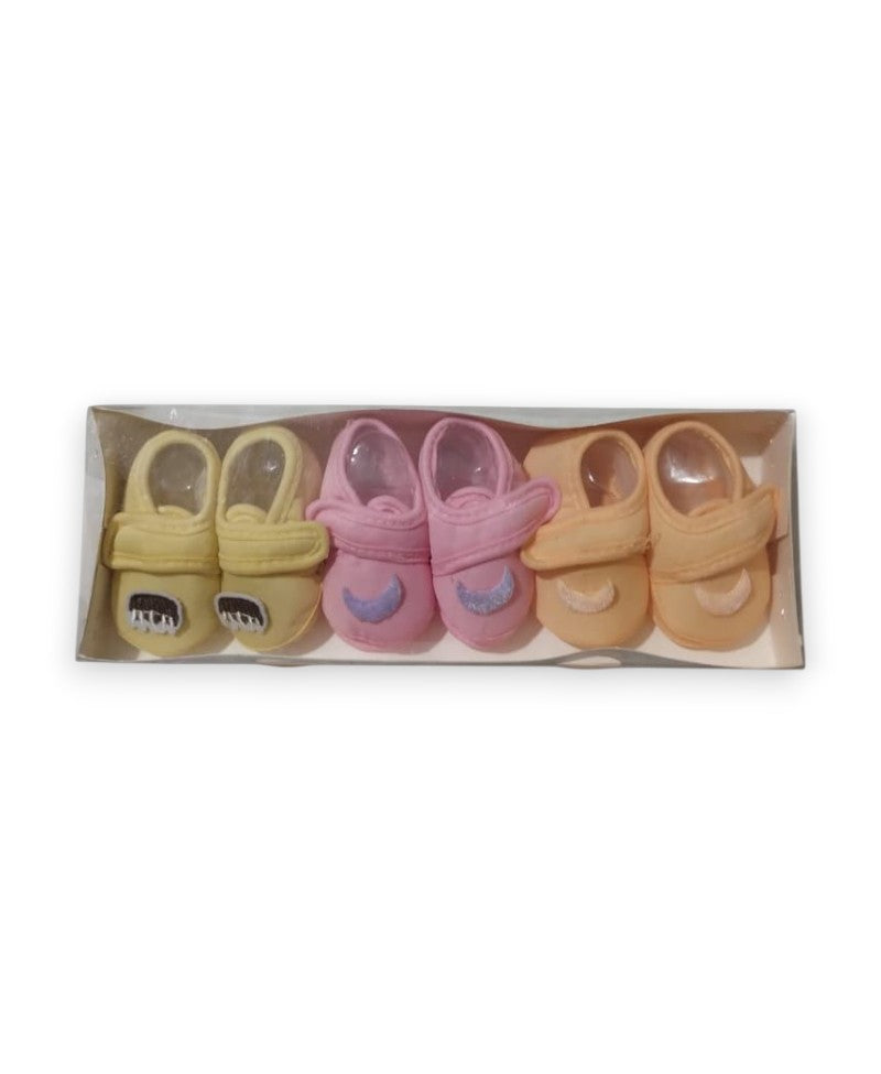 New Born Booties (Pack of 3)