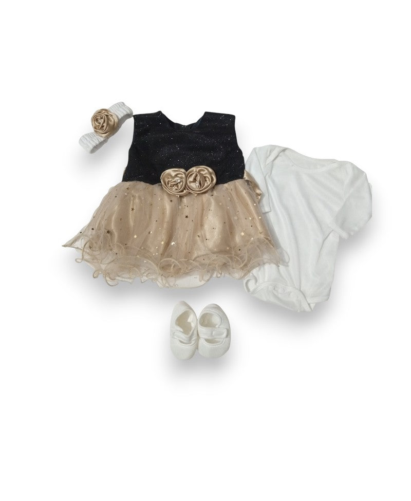 Zero Size Fancy Frock Set With Box Packing