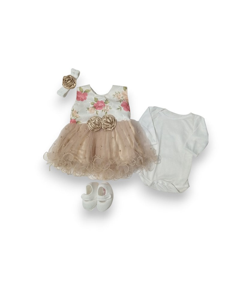 Zero Size Fancy Frock Set With Box Packing