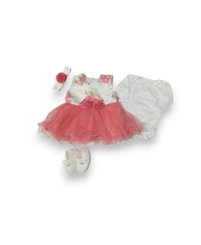 Zero Size Fancy Frock Set With Box Packing