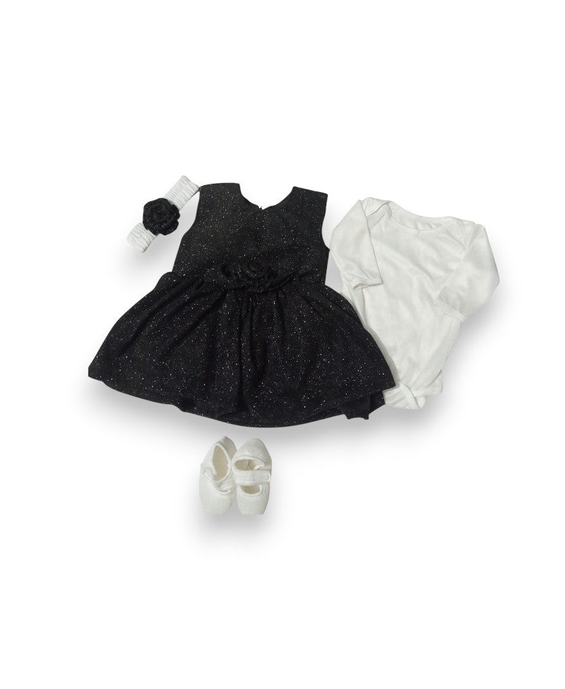 Zero Size Fancy Frock Set With Box Packing