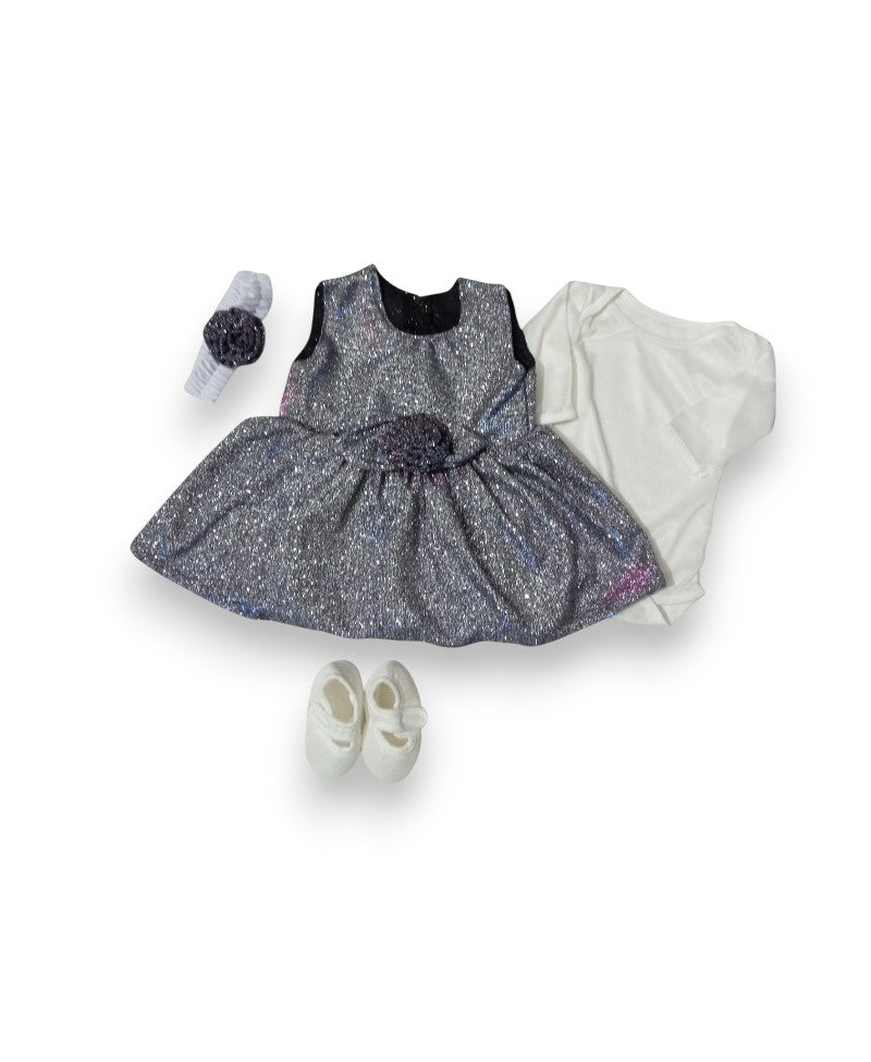 Zero Size Fancy Frock Set With Box Packing