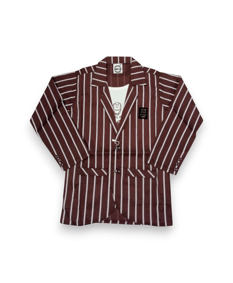 Boys Coat Style Double Shirt