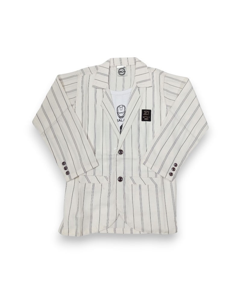 Boys Coat Style Double Shirt