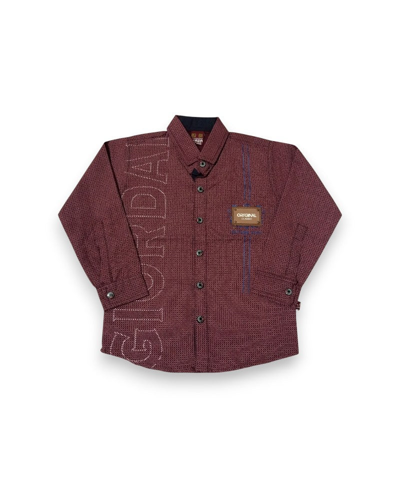 Classy Boys Shirts Self Printed